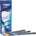 Dixon Ticonderoga Charcoal Pencils, Self-sharpening, Hard, BK, 12PK DIXX60000